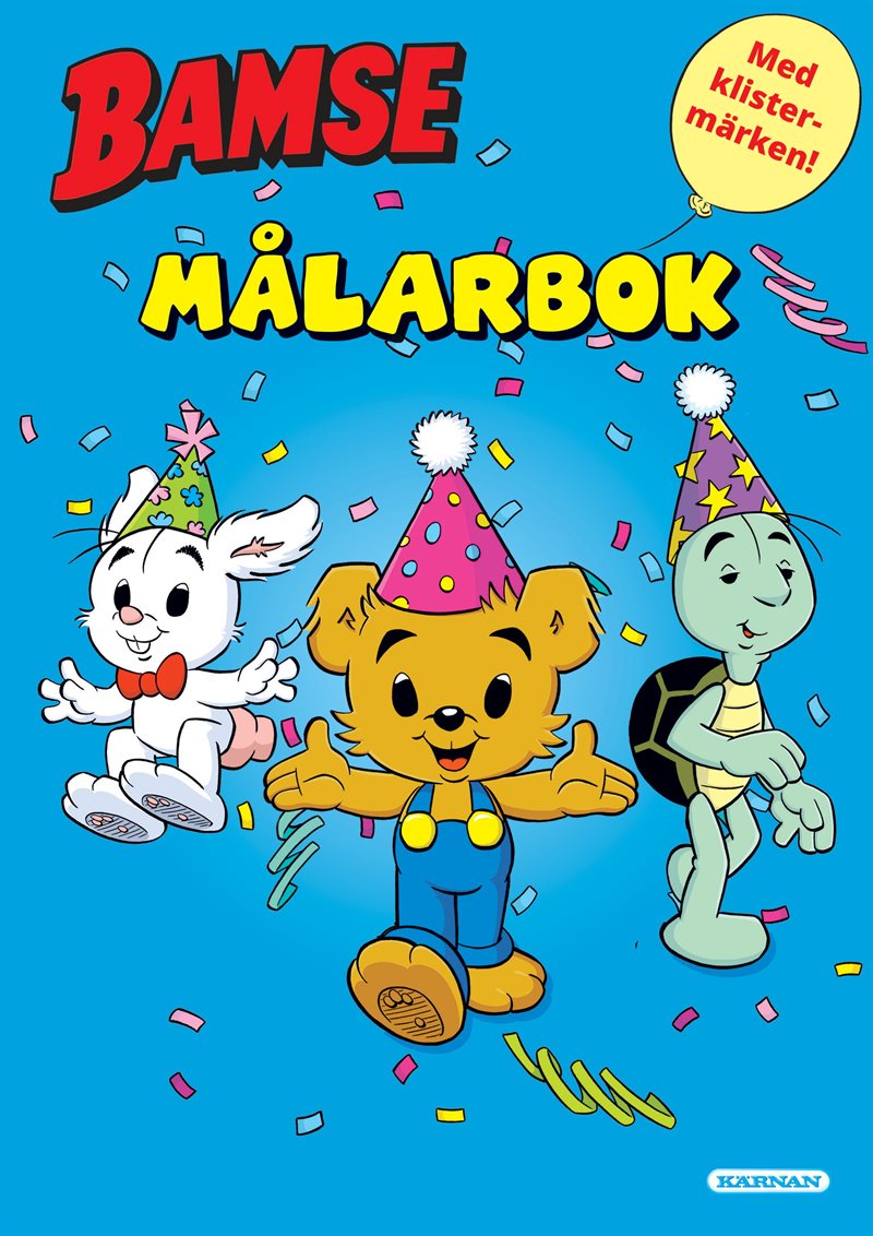 Bamse Målarbok med klistermärken