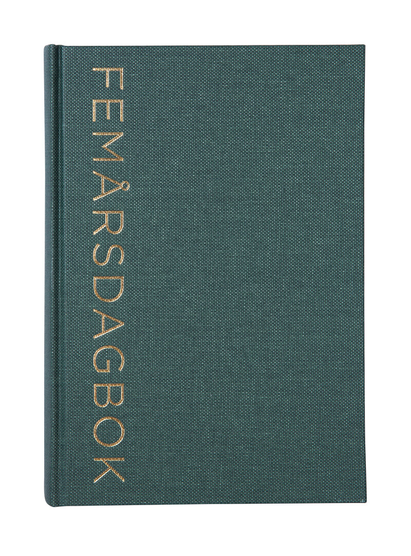 5-årsdagbok grön