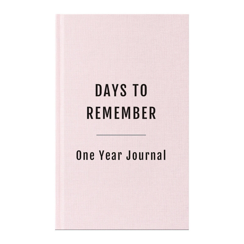 Anteckningsbok - Days to remember One Year journal Dusty Rose