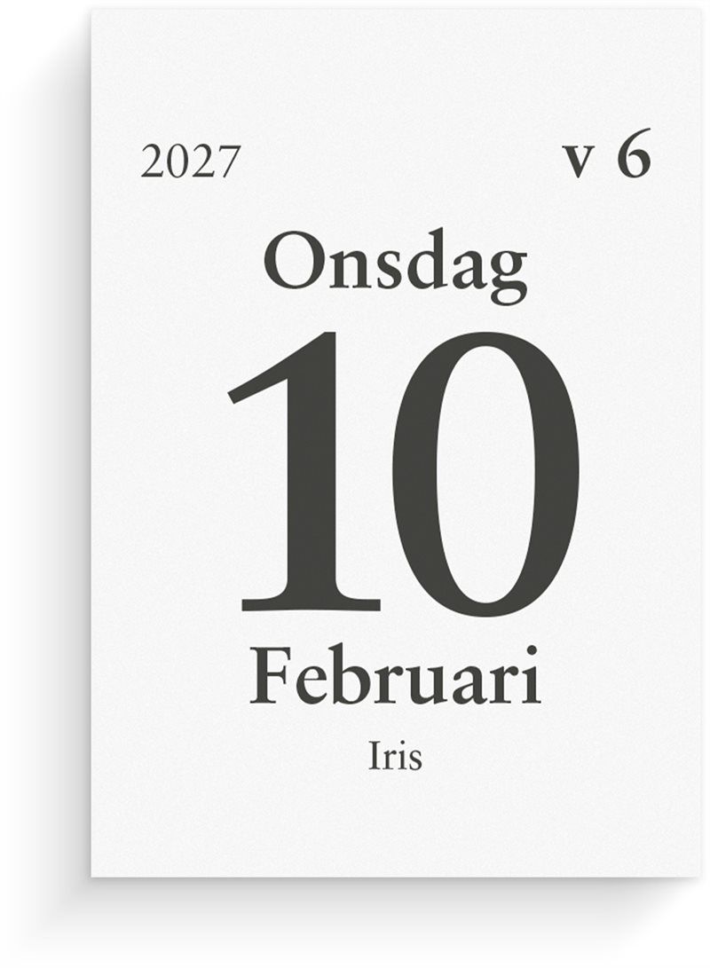 Elevkalender - Kalender 26/27 Dagblock Studieåret