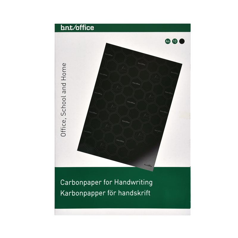 Karbonpapper A4 10 Pack Svart