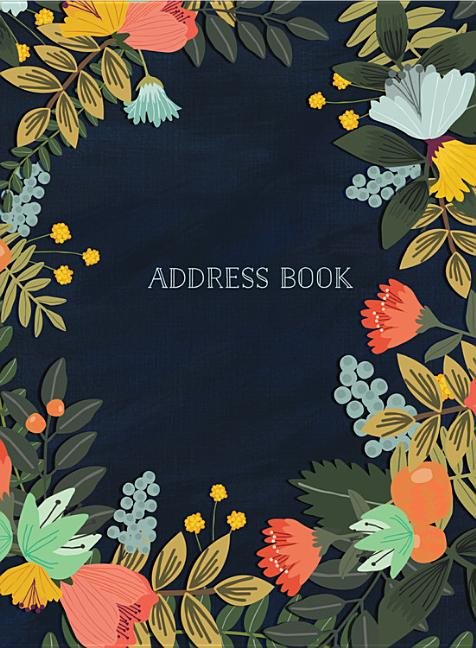 Address book - modern floral small