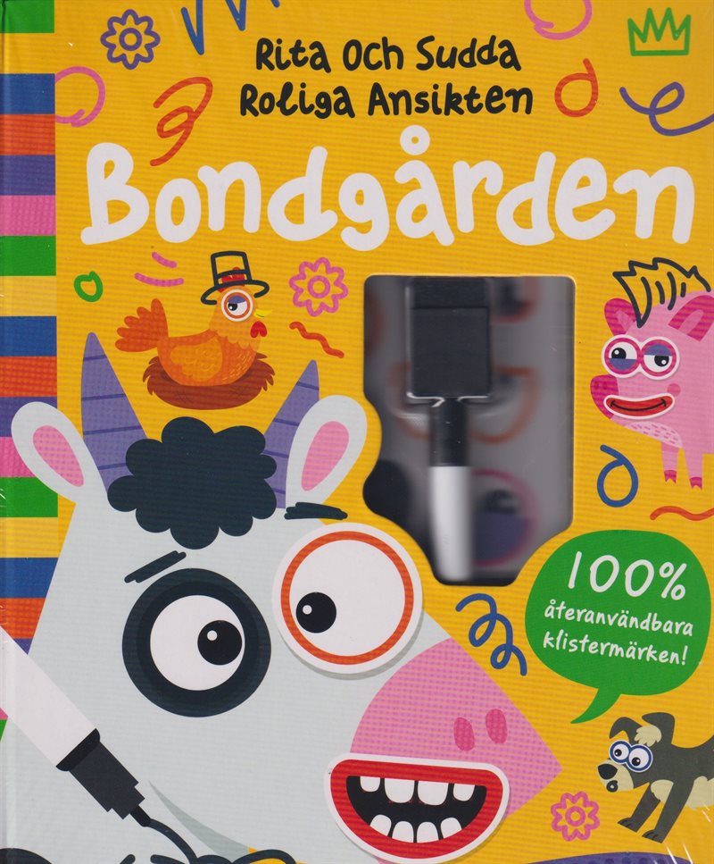 Rita och sudda roliga ansikten. Bondgården