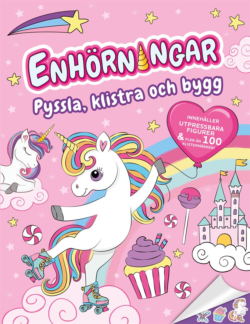 Enhörningar : pyssla, klistra och bygg