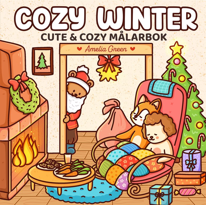 Cozy winter målarbok
