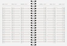 Elevkalender A6 Daisy FSC Almanacksförlaget