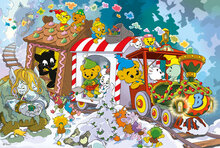 Pussel Bamse Jul 100 bitar
