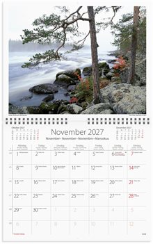 Väggkalender 2027 Vår vackra skog