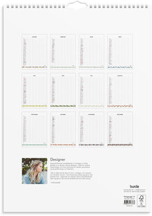 Familjekalender 2027 Illustrerad blomster
