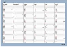 Väggkalender 26/27 Väggblad A4