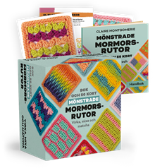 Mönstrade mormorsrutor Bok och 50 kort: Virka, mixa och matcha